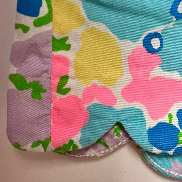 Lilly Pulitzer Spring Fling Buttercup Pastel Floral Scalloped Shorts Size 00 28W - Picture 9 of 14